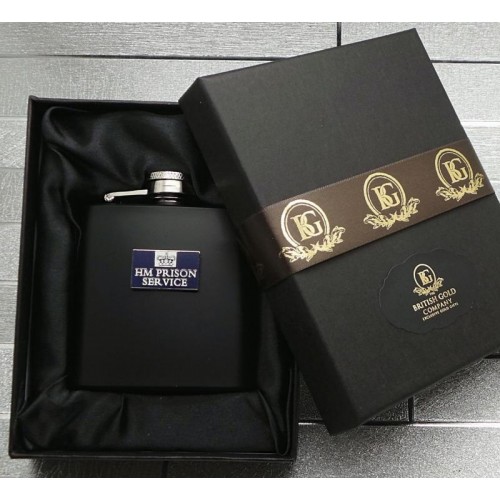HM Prison Service Steel Hip Flask HM Prison Service Steel Hip Flask